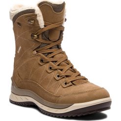 Trekkingi LOWA - Leventina Gtx Mid Ws GORE-TEX 420510 Taupe/Cream 4601. Brązowe obuwie trekkingowe damskie Lowa, z gore-texu. W wyprzedaży za 899.00 zł.