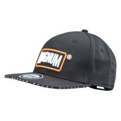 Czapka typu snapback Magnum Lapis. Czarne czapki damskie MAGNUM, bez wzorów, z materiału. Za 62.87 zł.