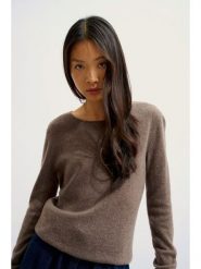 AUTHENTIC CASHMERE Kaszmirowy sweter "Epéna" w kolorze brązowym rozmiar: XXL. Brązowe swetry klasyczne damskie AUTHENTIC CASHMERE, xxl, z kaszmiru, bez kołnierzyka. Za 395.95 zł.