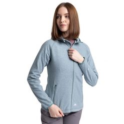 Bluza Polarowa Damska Jennings. Niebieskie bluzy damskie Trespass, na zimę, l, bez wzorów, z materiału, z kapturem. Za 216.99 zł.
