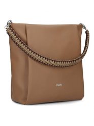 Zwei Torebka w kolorze jasnobrązowym - 31 x 30 x 12 cm rozmiar: onesize. Brązowe torebki klasyczne damskie Zwei, z materiału, na ramię, bez dodatków. Za 180.06 zł.