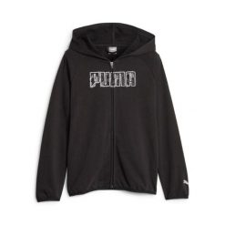 PUMA BLUZA ACTIVE SPORTS FZ TR 67629101. Czarne bluzy damskie Puma, l, bez wzorów, z bawełny, bez kaptura. Za 152.99 zł.
