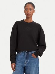 HUGO Bluza Daxandria_1 50566693 Czarny Relaxed Fit. Czarne bluzy damskie Hugo, s, bez wzorów, z bawełny, bez kaptura. Za 594.99 zł.