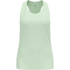 Bluza damska Odlo ESSENTIAL Tank crew neck. Zielone bluzy damskie ODLO, bez wzorów, bez kaptura. Za 149.99 zł.