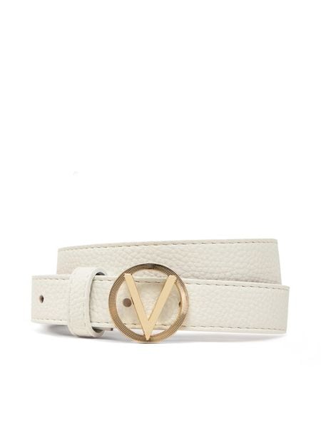 Valentino Pasek VCS7VQ04 Biały. Białe paski damskie Valentino, bez wzorów, ze skóry. Za 159.99 zł.
