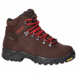 Buty turystyczne dla dorosłych Chiruca Cares GTX. Brązowe obuwie trekkingowe damskie Chiruca, bez zapięcia. Za 706.99 zł.