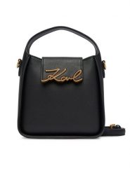 KARL LAGERFELD Torebka B4W30008 Czarny. Czarne torebki klasyczne damskie KARL LAGERFELD, ze skóry, bez dodatków. Za 1,099.00 zł.