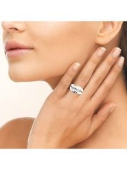 L'atelier précieux Srebrny pierścionek rozmiar: 54. Szare pierścionki damskie l'Atelier precieux, srebrne. Za 171.68 zł.