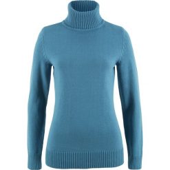 Sweter z golfem. Czarne golfy damskie bonprix, bez kołnierzyka. Za 62.99 zł.