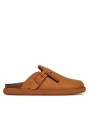 D.Franklin Klapki DFSH407002 Brązowy. Brązowe klapki damskie D.Franklin, bez wzorów, ze skóry, bez obcasa, bez zapięcia. Za 329.99 zł.