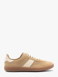 Beżowe sportowe półbuty damskie MARCELLA. Brązowe obuwie sportowe casual damskie Ryłko, z materiału. Za 429.99 zł.