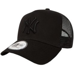 Czapka Trucker New Era MLB New York Yankees. Czarne czapki damskie New Era, bez wzorów, z poliesteru. Za 139.99 zł.