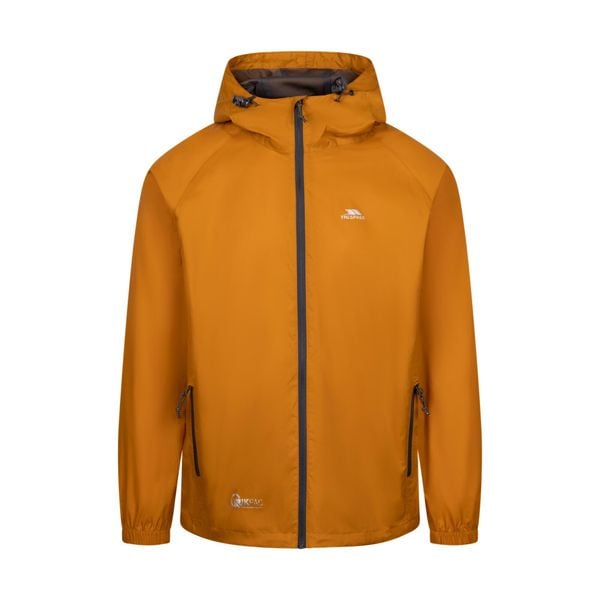Kurtka Wodoodporna Unisex Dla Dorosłych Qikpac. Brązowe kurtki damskie Trespass, s, bez wzorów, z materiału, z kapturem. Za 163.99 zł.