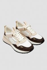 MICHAEL KORS Białe sneakersy damskie Theo Trainer, Rozmiar 38,5. Białe obuwie sportowe damskie Michael Kors, bez zapięcia. W wyprzedaży za 771.99 zł.