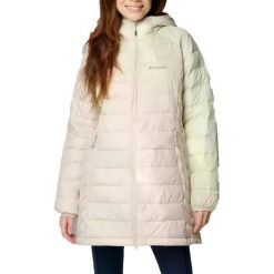 Kurtka COLUMBIA POWDER LITE II MID JACKET Beżowy. Brązowe kurtki damskie Columbia, s, bez wzorów, z materiału, bez kaptura. Za 649.99 zł.