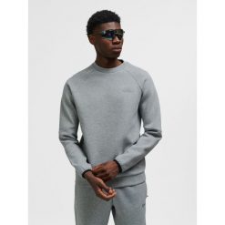 Bluza z okrągłym dekoltem Hummel Tech Fleece Regular. Szare bluzy damskie Hummel, na zimę, bez wzorów, z polaru, bez kaptura. Za 273.80 zł.