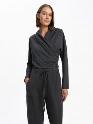 BGN Sweter w kolorze antracytowym rozmiar: 36. Czarne swetry klasyczne damskie BGN, bez kołnierzyka. Za 74.46 zł.