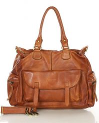 Shopperka camelowa MARCO MAZZINI v193a. Torebki klasyczne damskie ze skóry, na ramię, bez dodatków. Za 436.05 zł.