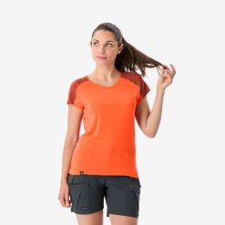 Koszulka trekkingowa damska z krótkim rękawem Simond Merino Resist. Brązowe bluzki damskie SIMOND, l, bez wzorów, z elastanu, sportowe, bez kołnierzyka, bez ramiączek. Za 149.99 zł.