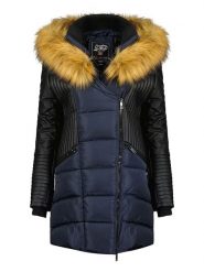 Canadian Peak Parka "Ausmoseak" w kolorze granatowym rozmiar: XL. Niebieskie parki damskie Canadian Peak, xl, bez kaptura. Za 242.70 zł.