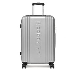 Walizka średnia Reebok. Szare walizki Reebok, bez wzorów, średnie. Za 269.99 zł.