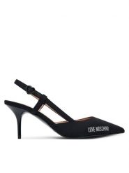LOVE MOSCHINO Szpilki JA10267G1NIMX00040 Czarny. Czarne szpilki damskie Love Moschino, bez wzorów, z materiału, bez obcasa, na szpilce, bez zapięcia. Za 709.99 zł.