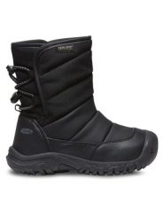 Keen Śniegowce Puffrider Wp 1028022-10 Czarny. Czarne buty zimowe chłopięce Keen, z materiału, bez zapięcia. Za 419.99 zł.