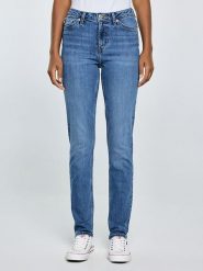 BIG STAR Dżinsy - Slim fit - w kolorze niebieskim rozmiar: W38/L30. Niebieskie jeansy damskie Big Star, z podwyższonym stanem. Za 179.99 zł.