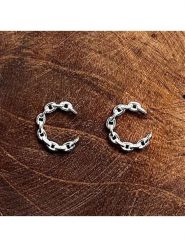 Les Petites Précieuses Srebrne kolczyki-kreole rozmiar: onesize. Szare kolczyki damskie Les Petites Précieuses, srebrne. Za 39.99 zł.