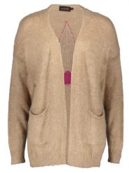 Miss goodlife Kardigan "Star" w kolorze beżowo-różowym rozmiar: L. Brązowe kardigany damskie miss goodlife, l, bez wzorów, z wełny. Za 196.24 zł.