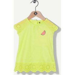 Tunika w kolorze żółtym. Żółte bluzki i koszule dziewczęce Grain de blé et Lisa Rose, z haftami, z bawełny. W wyprzedaży za 32.95 zł.