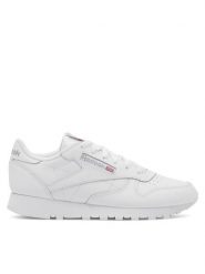 Reebok Sneakersy Classic Leather 100008496 Biały. Białe obuwie sportowe damskie Reebok, ze skóry, bez zapięcia. W wyprzedaży za 239.00 zł.