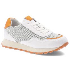 Białe Sneakersy Cambell Sportowe Obuwie Damskie. Białe obuwie sportowe casual damskie Cambell, z materiału, do biegania. Za 269.00 zł.