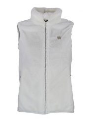 Peak Mountain Kamizelka polarowa "Avril" w kolorze kremowym rozmiar: XL. Brązowe kamizelki damskie Peak Mountain, xl, bez wzorów, z polaru, bez kaptura. Za 173.99 zł.