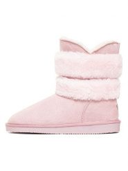 ISLAND BOOT Botki zimowe "Canso" w kolorze jasnoróżowym rozmiar: 37. Różowe botki damskie Island Boot, na zimę, z materiału, bez obcasa, bez zapięcia. Za 165.99 zł.