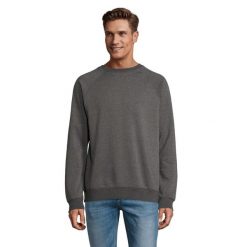 Bluza Unisex Space Melange Dla Dorosłych. Szare bluzy damskie SOL'S, l, bez wzorów, z bawełny, z kapturem. Za 126.99 zł.