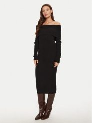 ONLY Sukienka dzianinowa Katia 15344233 Czarny Slim Fit. Czarne sukienki damskie Only, bez wzorów, z dzianiny, bez ramiączek. Za 89.99 zł.