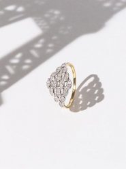 DIAMOND & CO Złoty pierścionek "Kudat" z diamentami rozmiar: 60. Żółte pierścionki damskie Diamond & Co, z diamentem, złote. Za 799.95 zł.