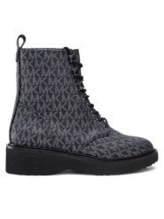 MICHAEL Michael Kors Trapery Haskell Bootie 40F2HSFE5B Czarny. Czarne trapery damskie MICHAEL Michael Kors, ze skóry, bez zapięcia. Za 1,319.00 zł.