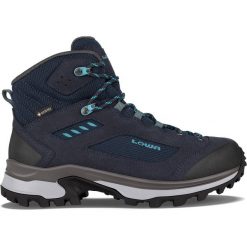 Buty trekkingowe damskie Lowa 2217376967. Niebieskie obuwie trekkingowe damskie Lowa, z materiału, za kostkę, bez zapięcia. Za 1,163.00 zł.