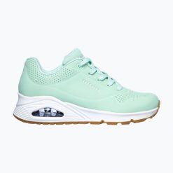 Buty SKECHERS Uno Stand On Air. Zielone obuwie sportowe casual damskie Skechers, bez zapięcia. Za 279.99 zł.