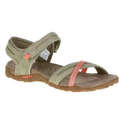 Sandały turystyczne damskie Merrell Terran Cross. Sandały damskie Merrell, bez wzorów, z kauczuku, bez obcasa, bez zapięcia. Za 349.99 zł.