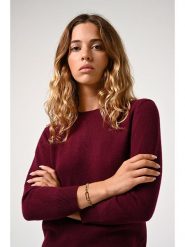 AUTHENTIC CASHMERE Kaszmirowy sweter "Estaris" w kolorze bordowym rozmiar: M. Czerwone swetry klasyczne damskie AUTHENTIC CASHMERE, m, z kaszmiru, bez kołnierzyka. Za 245.96 zł.