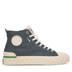 Trapery Palladium. Niebieskie trapery damskie Palladium, bez zapięcia. Za 399.99 zł.