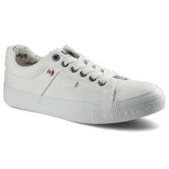 Białe Trampki Damskie Lee Cooper Stylowe Obuwie. Białe trampki damskie Lee Cooper, bez wzorów, z materiału, bez zapięcia. Za 79.00 zł.