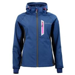 Kurtka damska softshell z kapturem Peak Mountain Acluny. Niebieskie kurtki sportowe damskie Peak Mountain, m, bez wzorów, z softshellu, z kapturem. Za 416.55 zł.
