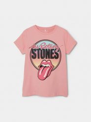 NAME IT T-Shirt Maxa 13227641 Różowy Regular Fit. Czerwone koszulki i t-shirty dziewczęce Name it, bez wzorów, z bawełny, bez kołnierzyka, bez ramiączek. Za 109.99 zł.