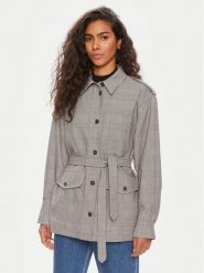 Tommy Hilfiger Kurtka przejściowa WW0WW43316 Szary Regular Fit. Szare kurtki damskie Tommy Hilfiger, bez wzorów, z syntetyku, bez kaptura. Za 979.99 zł.