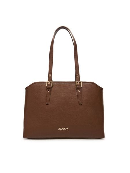 JENNY Torebka C-JEN-L-012-08 Brązowy. Brązowe torebki klasyczne damskie Jenny, z materiału, bez dodatków. Za 159.99 zł.