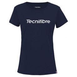 Damski bawełniany T-shirt Tecnifibre Team. Niebieskie t-shirty damskie TECNIFIBRE, m, bez wzorów, z bawełny, bez kołnierzyka. Za 76.99 zł.